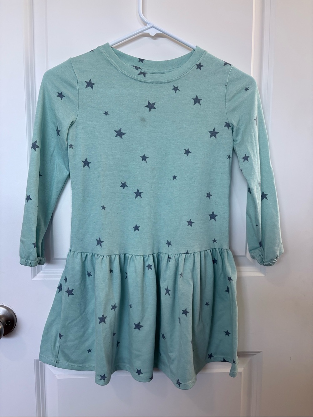 3/$15 - Arizona Jean Company Mint Green Star Print Long Sleeve Dress